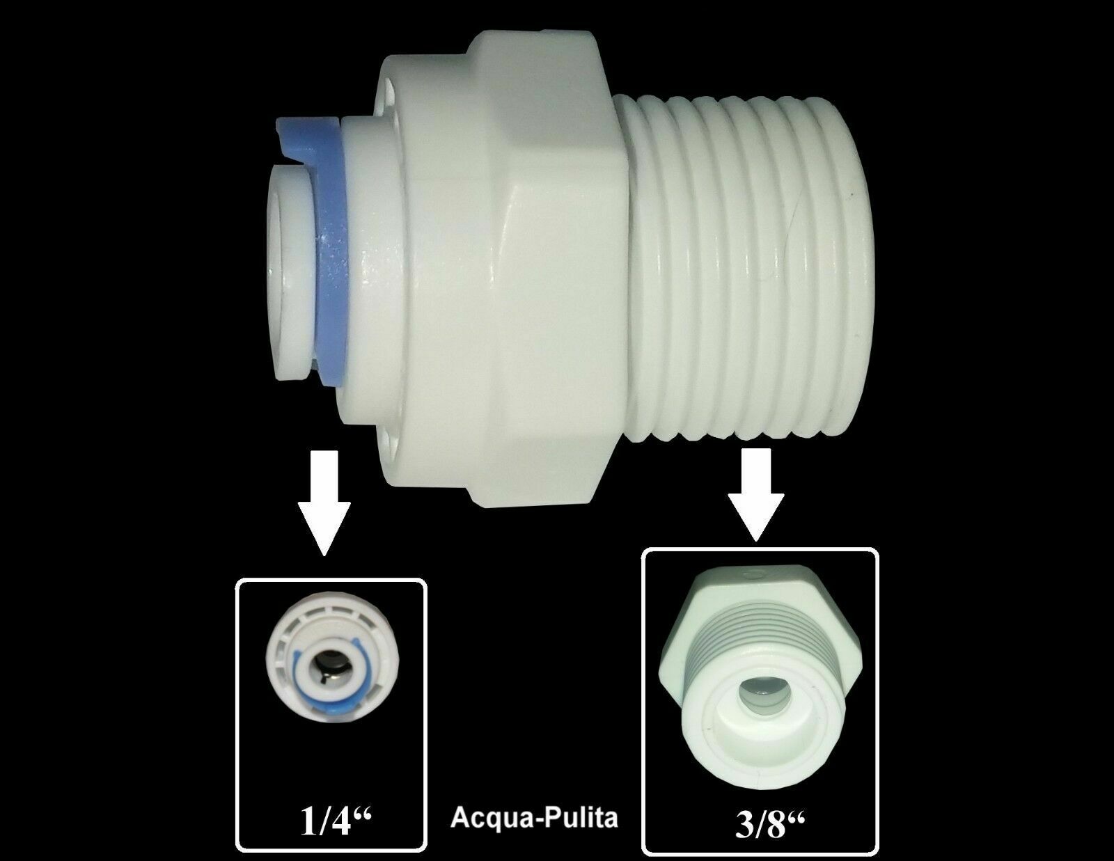 Rubinetto A Sfera PE Con Connettore A Morsetto IG, Fitting PN 16, Certificato DVGW, Diametri Vari (es. 32mm X 1/2"), Max 80°C