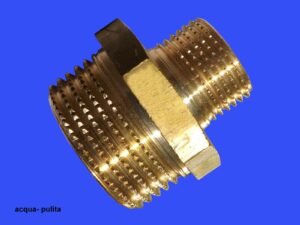 Raccordo Niplo Ottone 3/4" m. x 3/8" m.