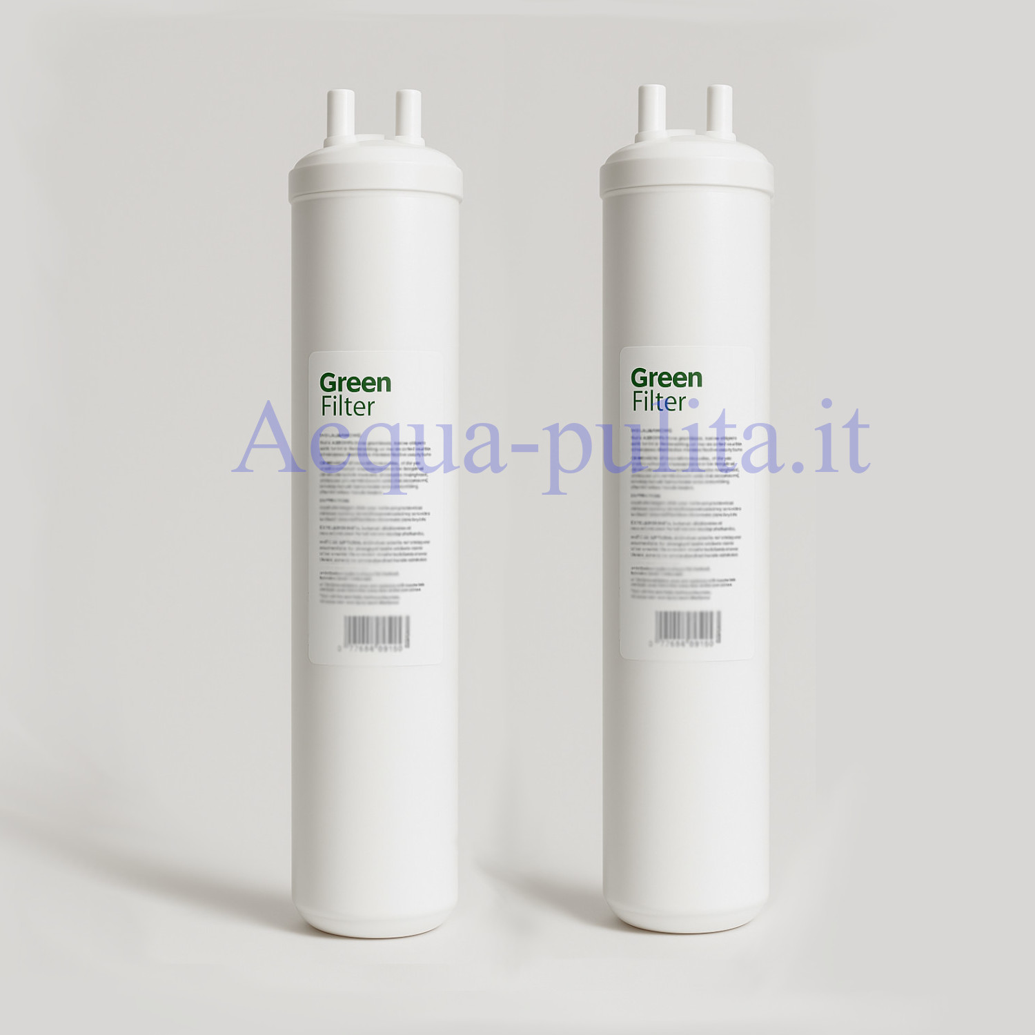 Coppia filtri Green Filter: in linea sedimenti e carbone GAC 5 micron