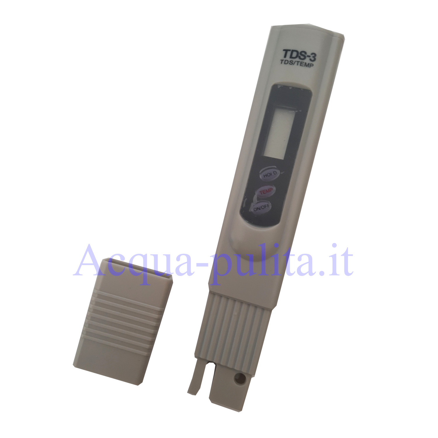 Tester acqua TDS misuratore residuo fisso e temperatura con custodia e batterie