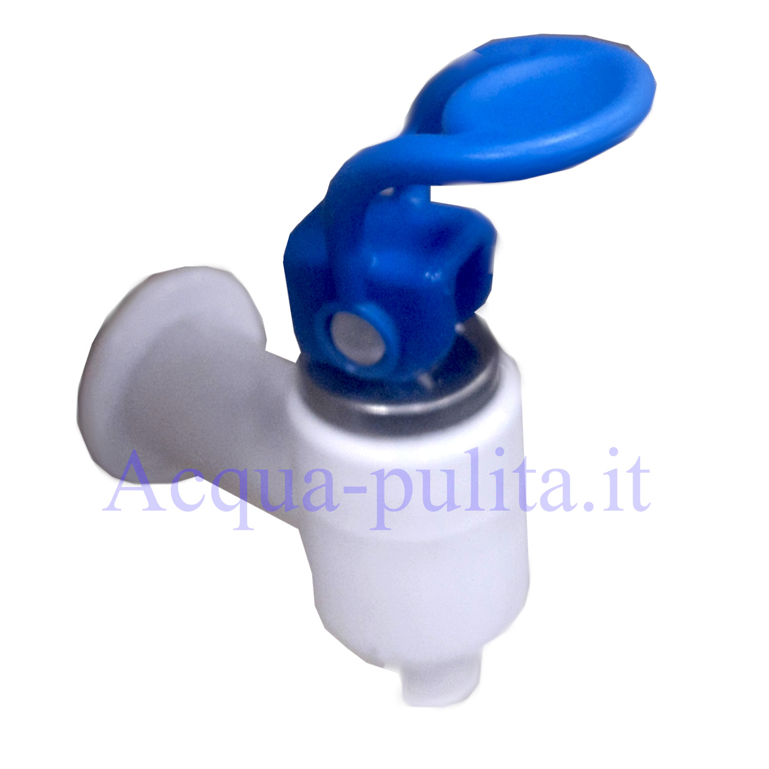 Rubinetto blu colonnina erogazione acqua