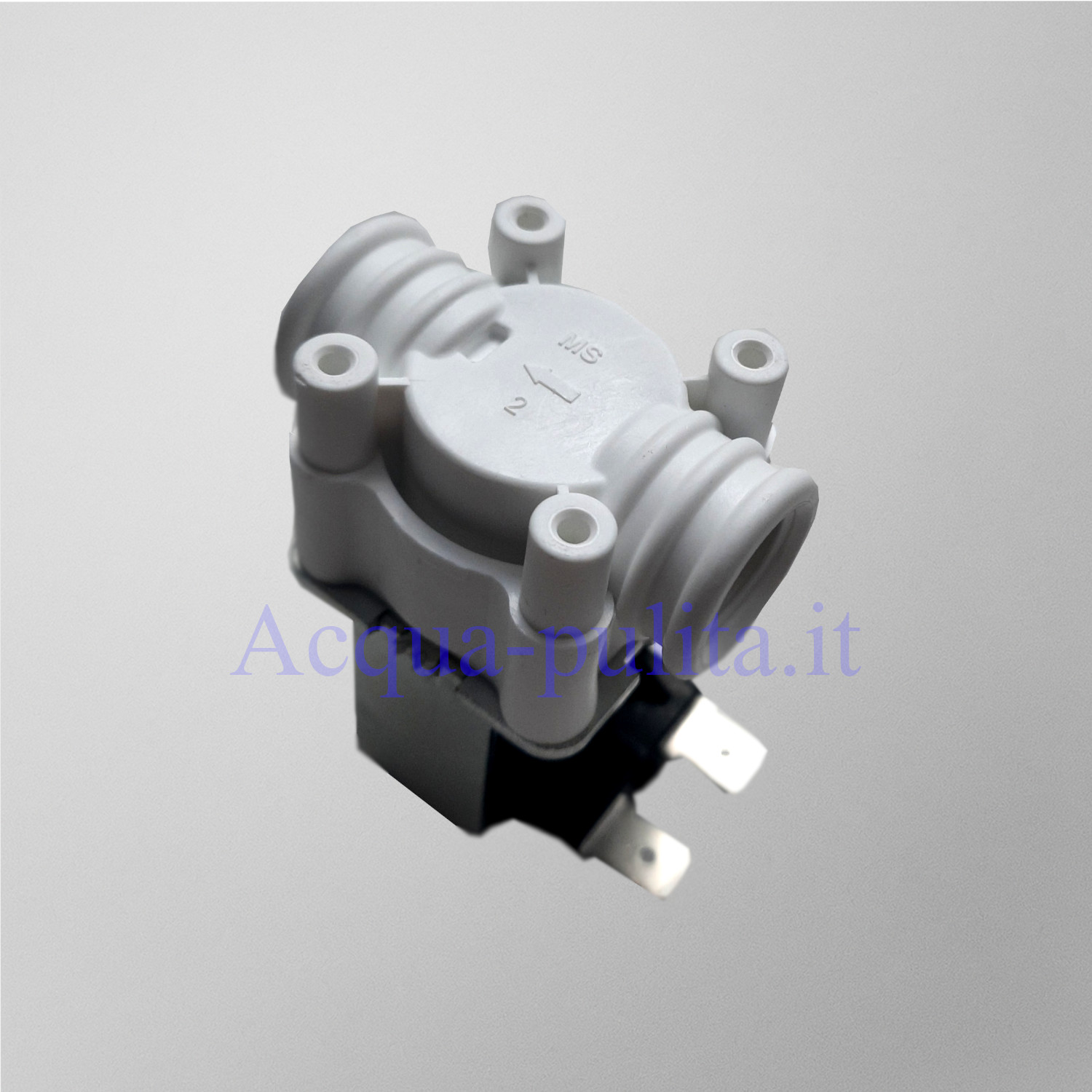 Elettrovalvola 24V DC con ingresso e uscita filettatura femmina da 1/4". Pressione: 0-1.0 MPa.