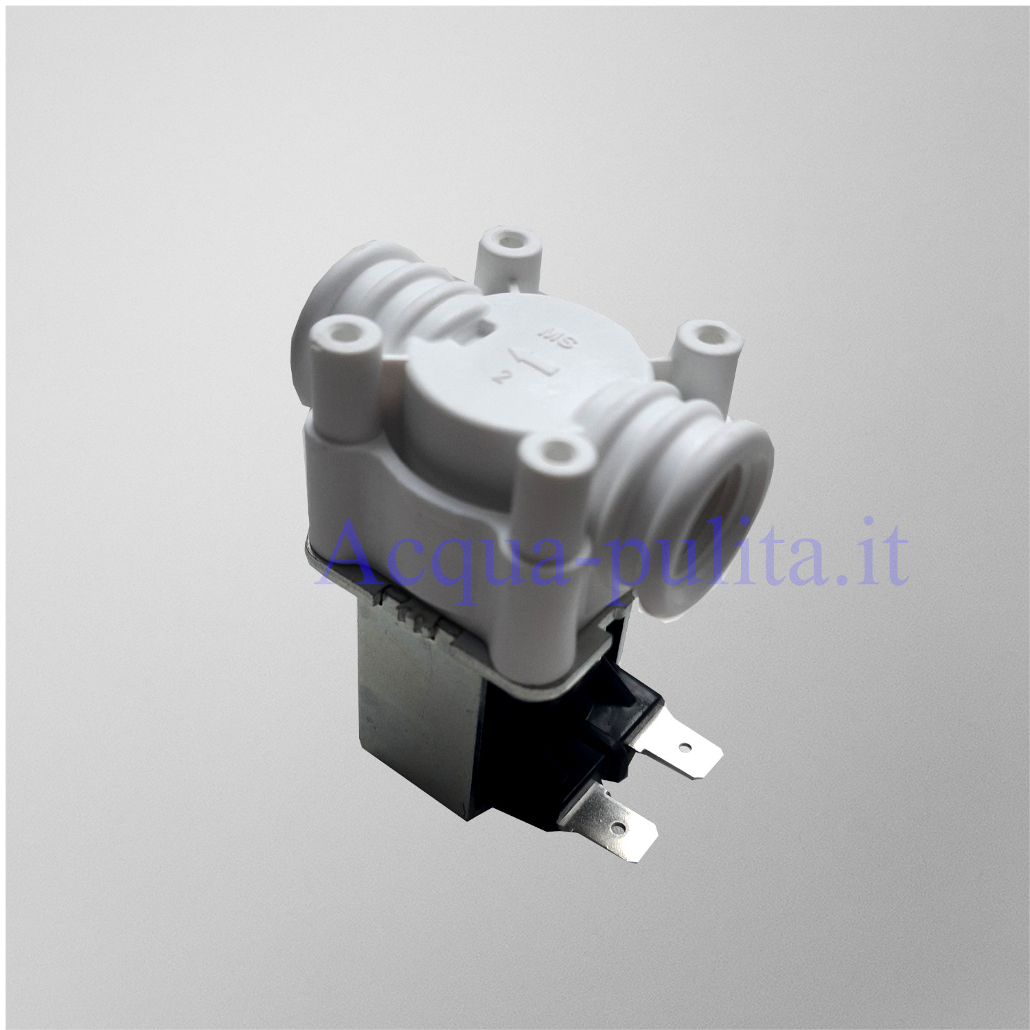 Elettrovalvola 24V DC con ingresso e uscita filettatura femmina da 1/4". Pressione: 0-1.0 MPa.