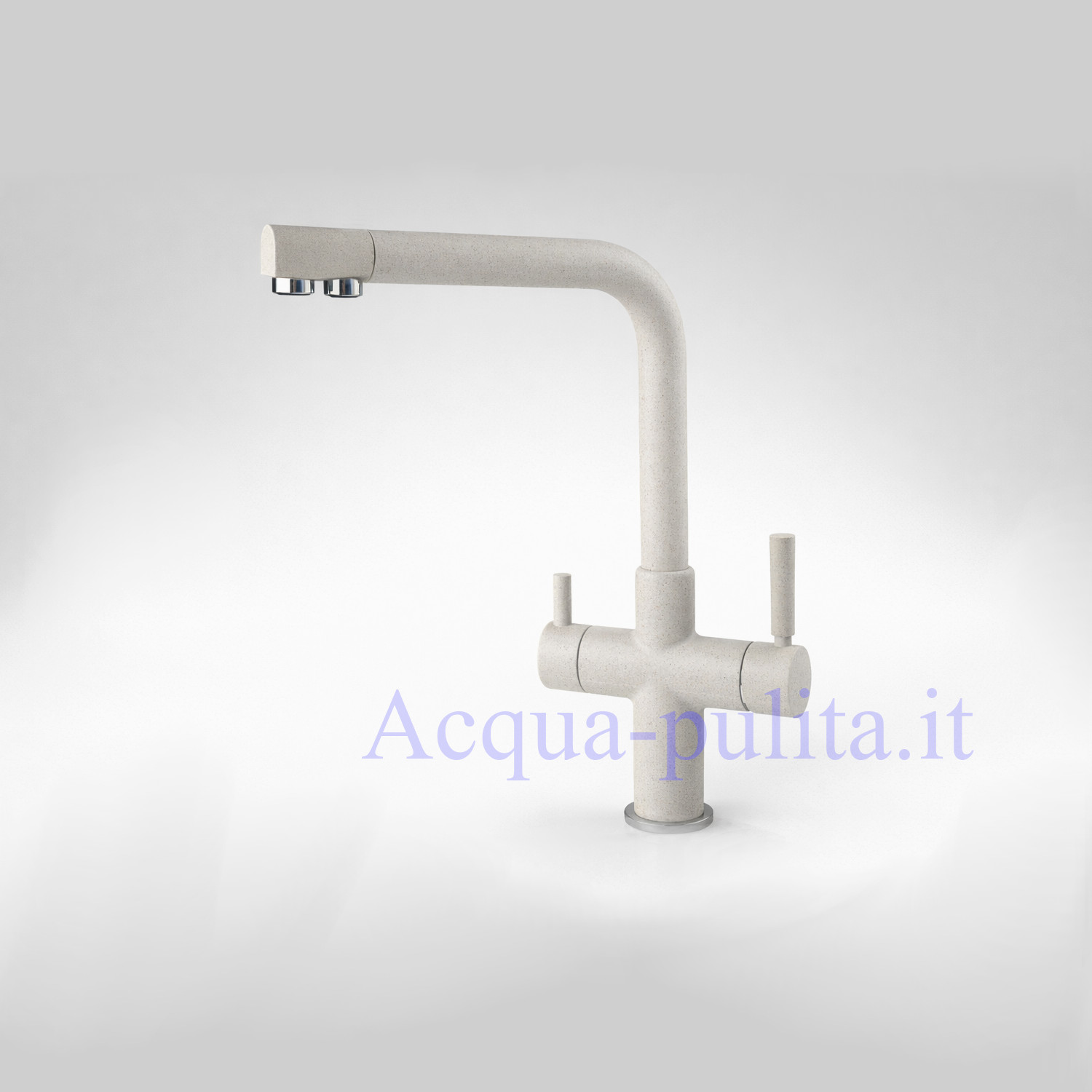 Rubinetto 3 vie avena fragranite color sabbia - Modello 3006