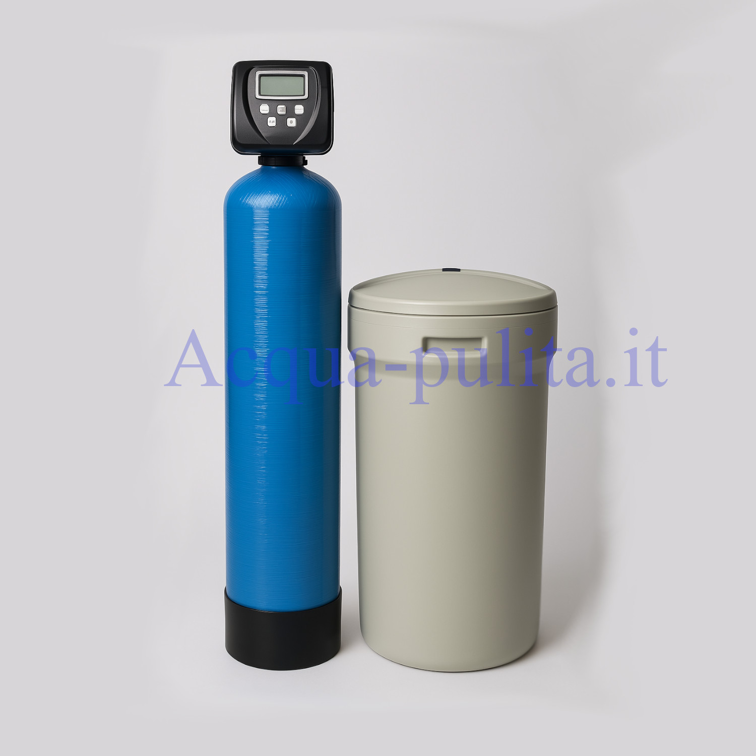 Addolcitore 70 litri doppio corpo Clack WS1CI 1" con rigenerazione volume-tempo