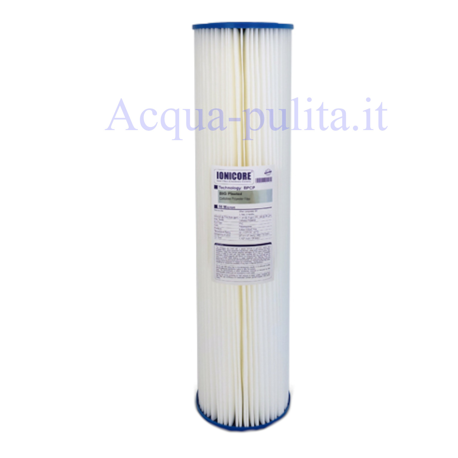 Filtro BIG 20" 5 micron Poliestere plissettato Ionicore
