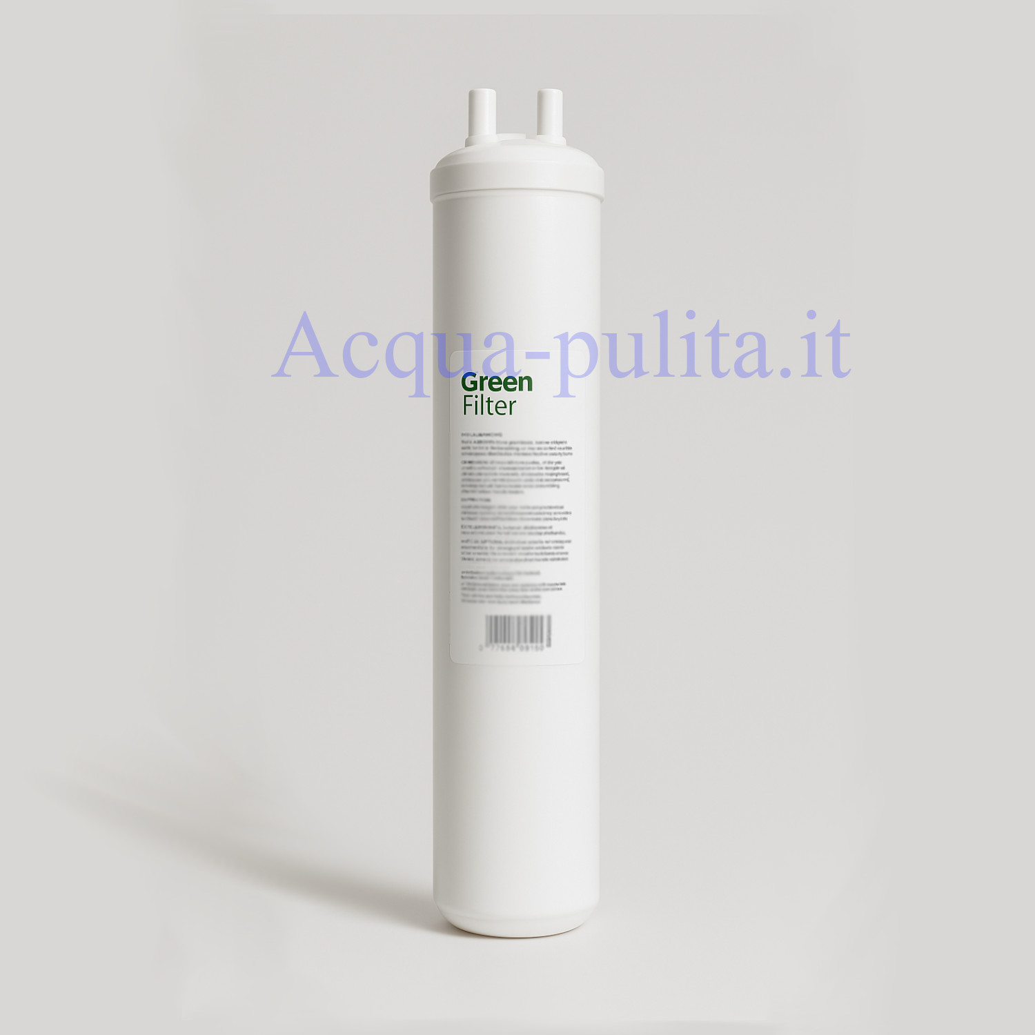 Filtro a sedimenti Green filter 5 micron con 2 codoli da 3/8"