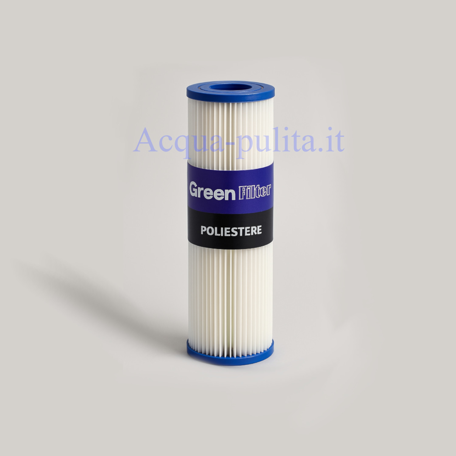 Filtro 5 micron 9-3/4" in Poliestere plissettato Green filter. 10"