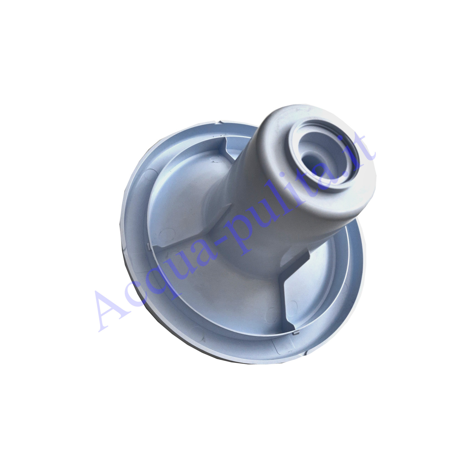 Coperchio superiore con foro per colonnina refrigerante a boccione - Ricambio. Diametro 19,5 cm x foro interno da 8 cm.