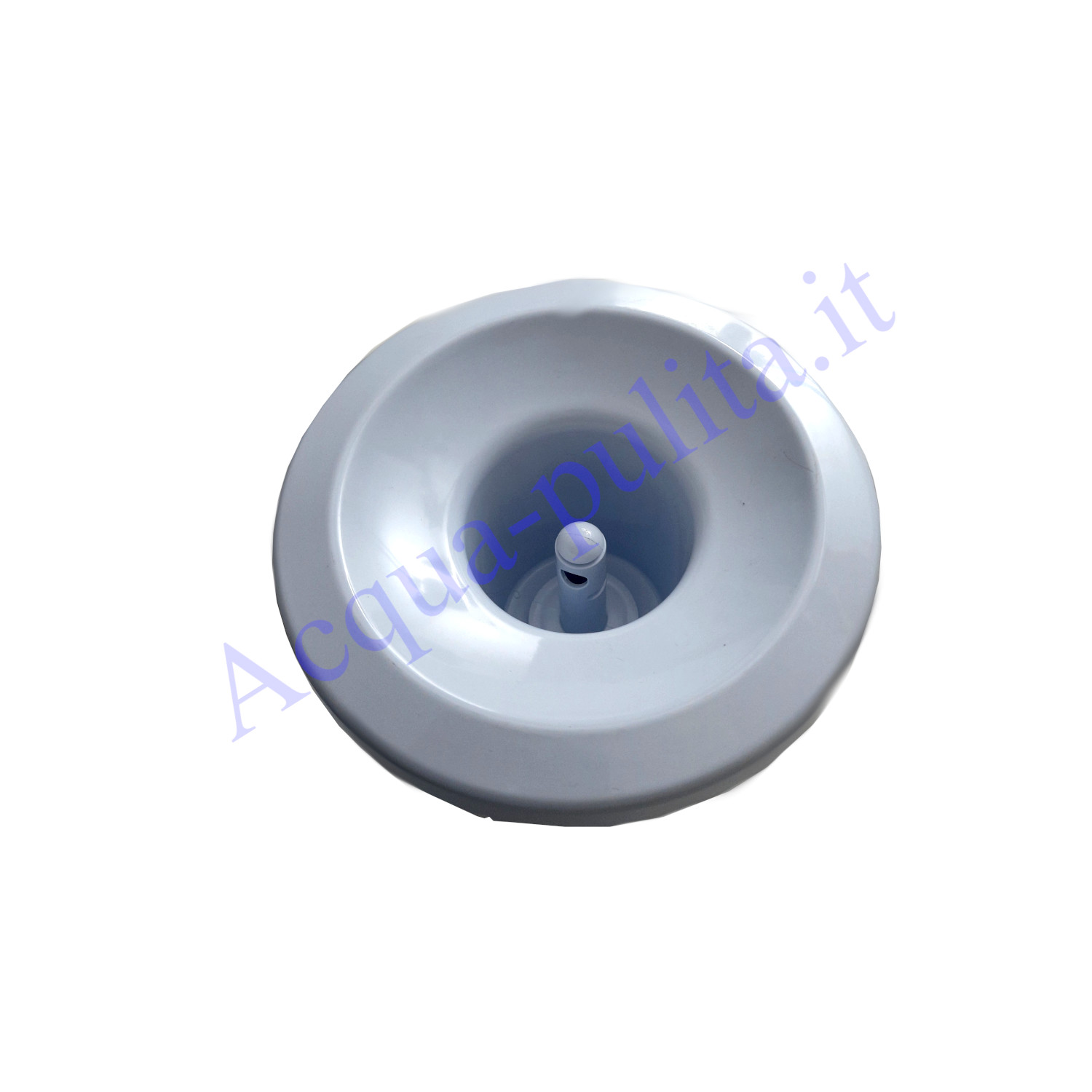 Coperchio superiore con foro per colonnina refrigerante a boccione - Ricambio. Diametro 19,5 cm x foro interno da 8 cm.