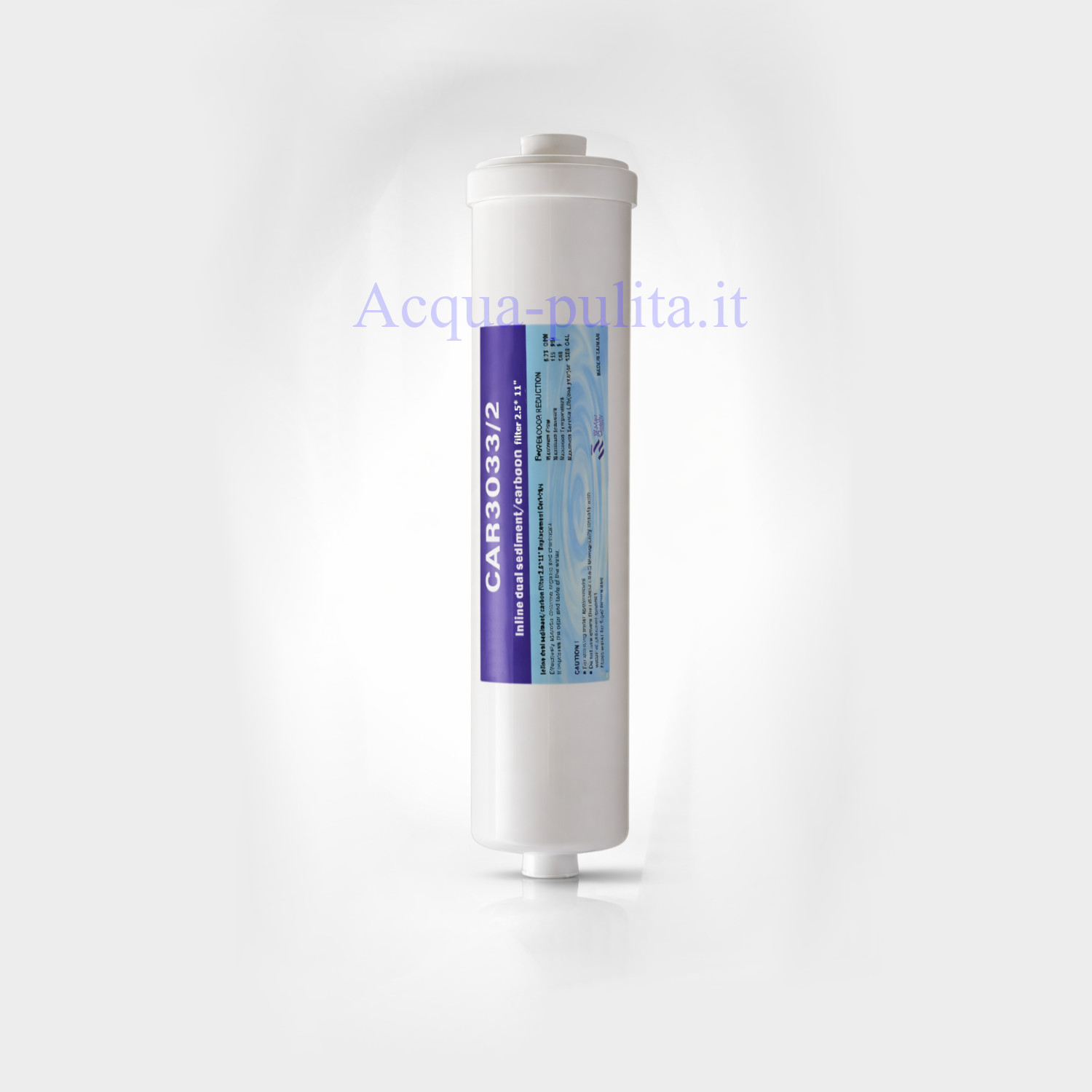 Filtri in linea dual a duplice azione sedimento e carbone granulare GAC.