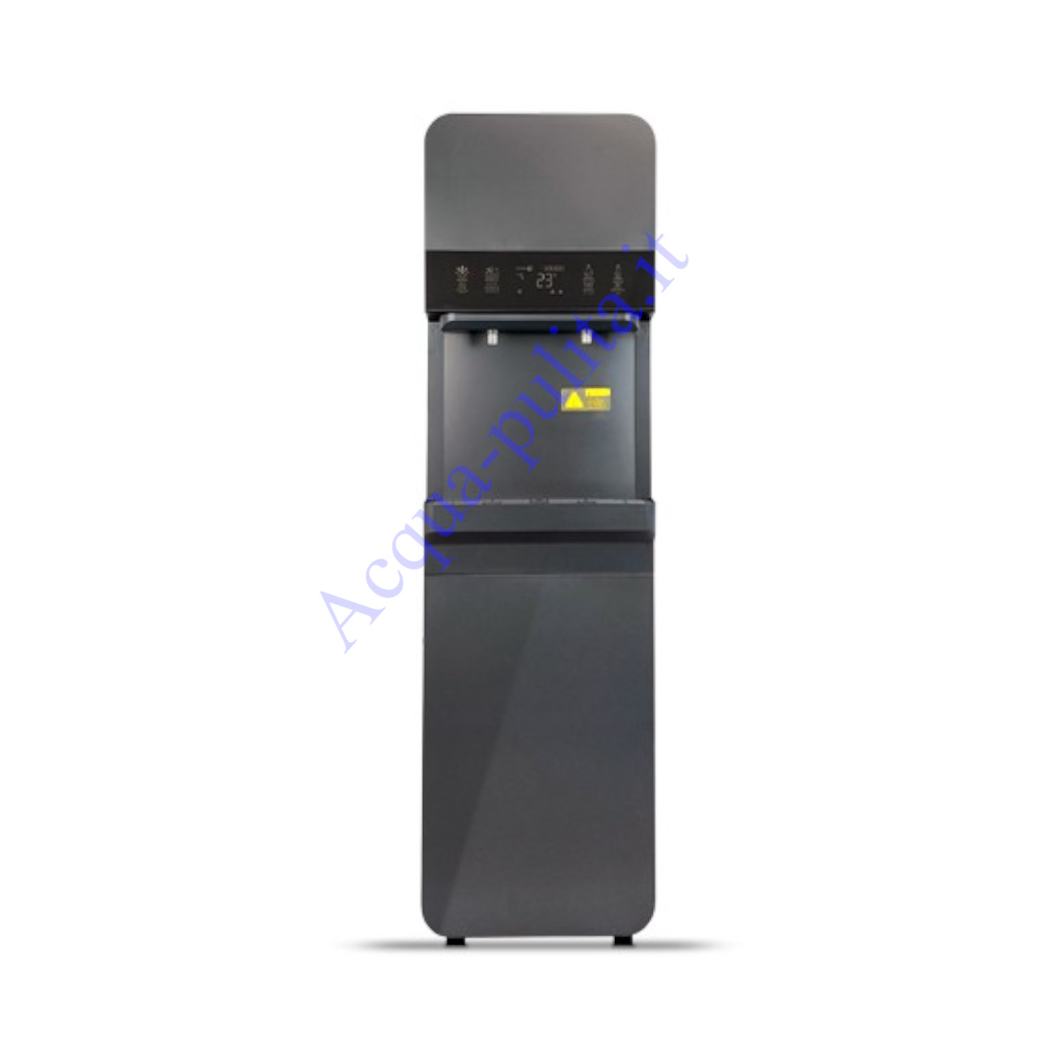 Colonnina refrigerante ad osmosi inversa a 3 vie. Produce acqua calda, fredda, e acqua fredda frizzante già provvista di filtri e membrana ad osmosi inversa