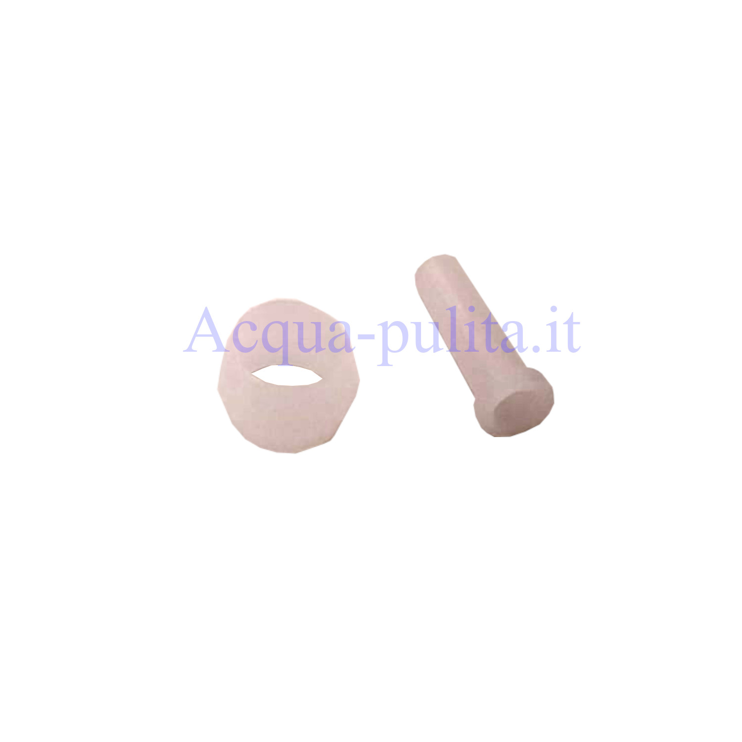 Anello e inserto per tubo da 1/4" per depuratore d'acqua utile per collegare il rubinetto di prelievo dell'acqua. Diametro 6mm
